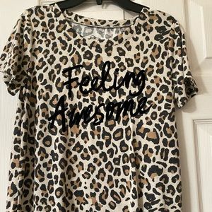 cheetah print top